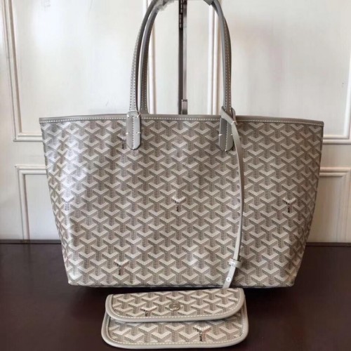 Geantă tote din piele de vițel Goyard Y Doodling 7902 Kakki