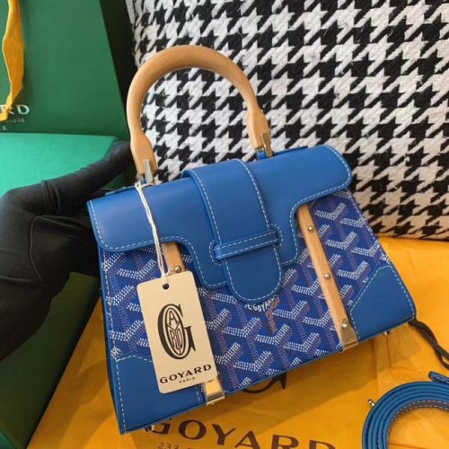 Geanta tote Goyard mini saigon 55632 albastra