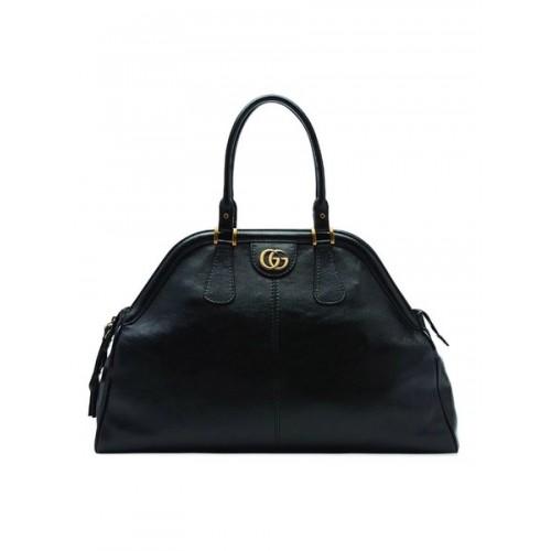 Geantă Gucci din piele de vițel cu mâner superior 501015 Negru