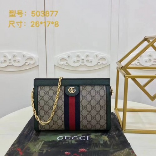 Geantă de umăr mică Gucci Ophidia GG 503877 Verde