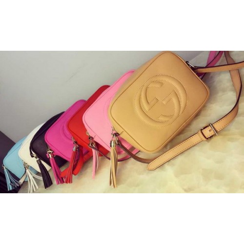 Geantă disco Gucci 308364 Soho din piele de vițel