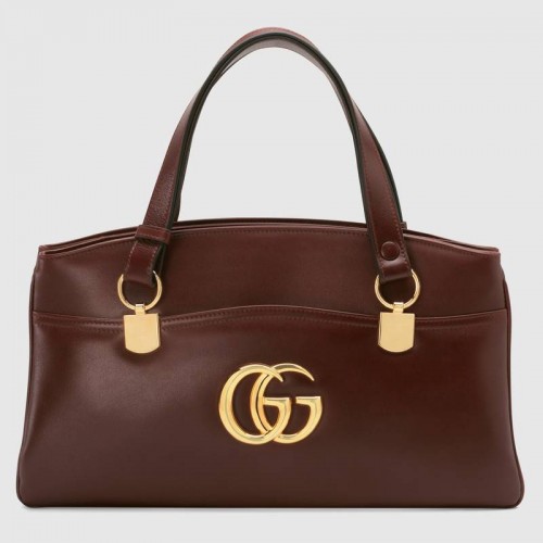 Geantă Gucci Arli cu mâner superior mare 550130 Burgundy