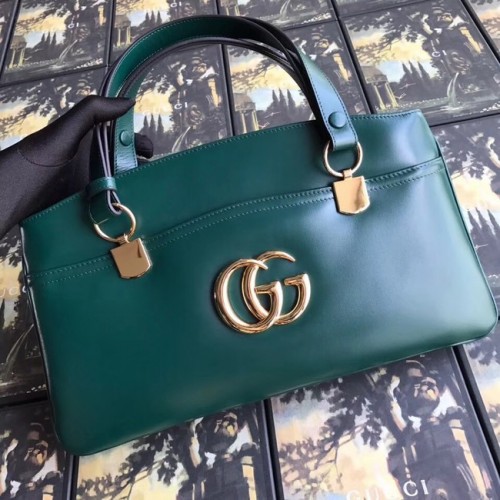 Geantă mare Gucci Arli cu mâner superior 550130 verde