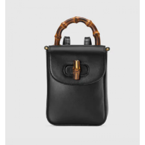 Geantă mini Gucci Bamboo 702106 neagră