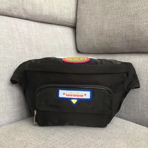 Geantă tip centură Gucci cu etichetă Gucci anii '80 536842 neagră