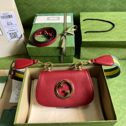 Geantă mini Gucci Blondie 698643 Burgundy