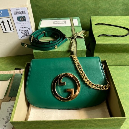 Geantă de umăr Gucci Blondie 699268 verde