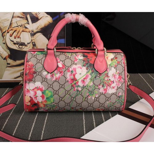 Geantă Gucci Blooms GG Supreme cu mâner superior 409529 roz