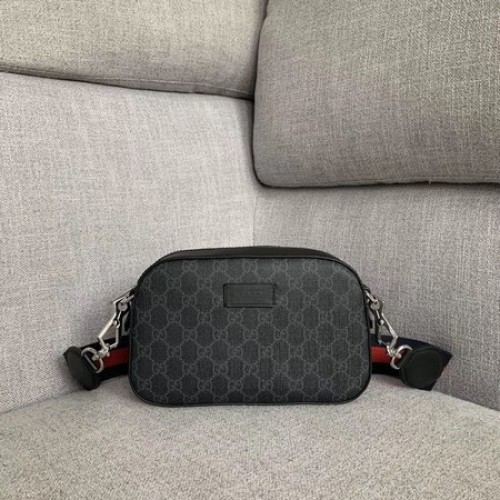 Geantă Gucci din pânză Messenger 574886 neagră