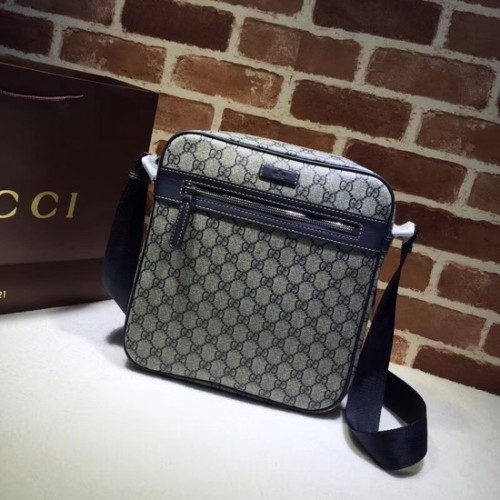 Geantă Gucci Courrier GG Supreme Messenger 401448 Albastră