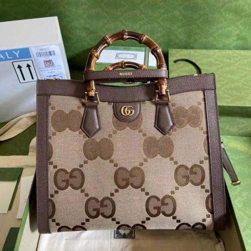Geantă tote medie Gucci Diana 655658 maro
