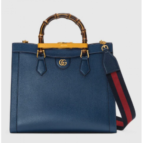 Geantă tote medie Gucci Diana 678842 Albastru regal
