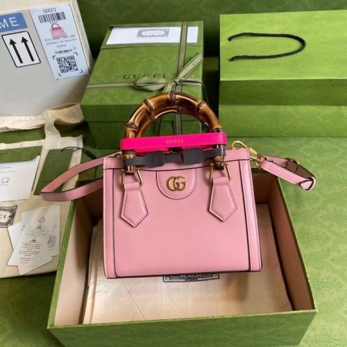 Geantă mini tote Gucci Diana 655661 roz