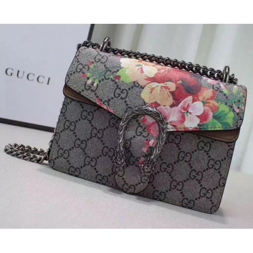 Geantă de umăr mini Gucci Dionysus Blooms 421970 Maro