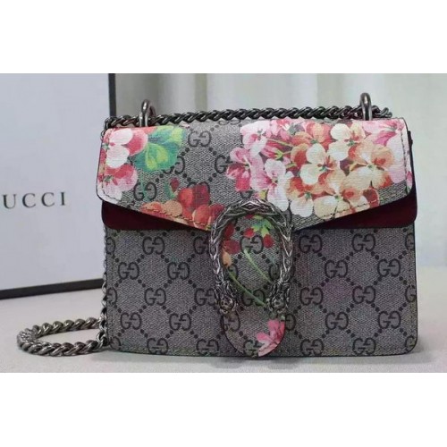 Geantă de umăr mini Gucci Dionysus Blooms 421970 Rose
