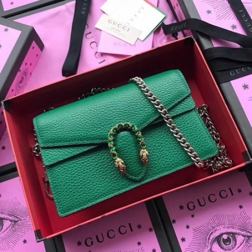 Geantă de umăr Gucci Dionysus din piele de vițel 476430 Verde