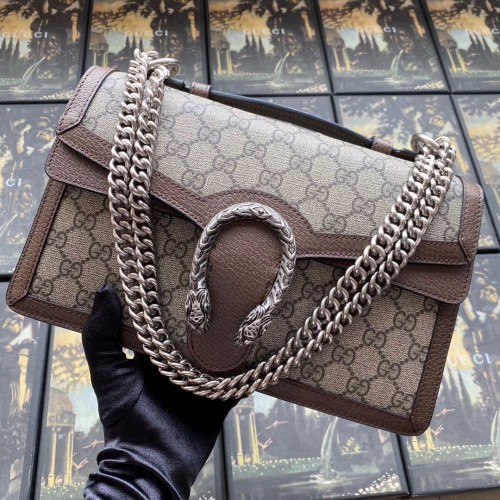 Geantă Gucci Dionysus GG cu mâner superior 621512 Maro