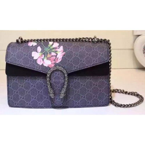 Geantă de umăr Gucci Dionysus GG Supreme 400249 Albastră