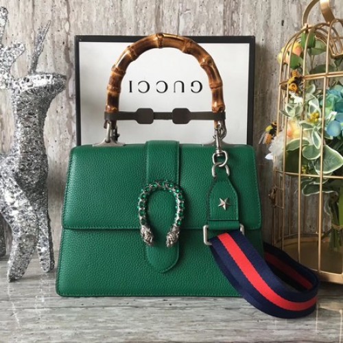 Geantă Gucci Dionysus din piele cu mâner superior 448075 Verde
