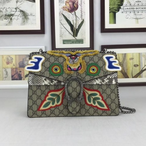 Geantă de umăr medie Gucci Dionysus 403348 Eye