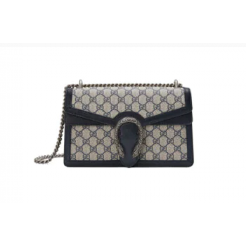 Geantă de umăr Gucci Dionysus mică GG 400249 Albastră