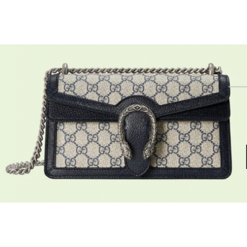 Geantă de umăr mică Gucci Dionysus GG 499623 albastră