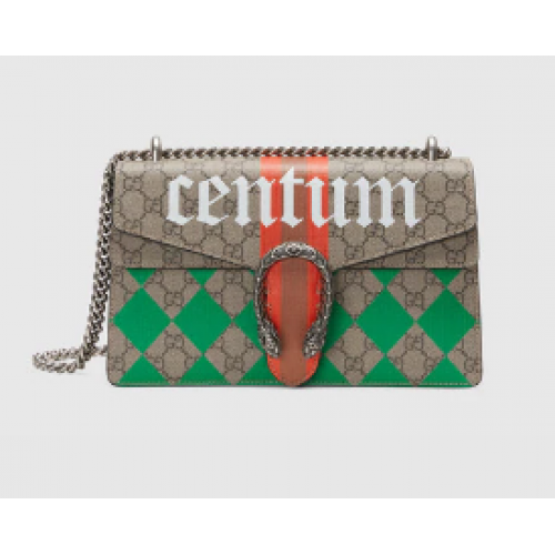 Geantă de umăr mică Gucci Dionysus 400249 maro