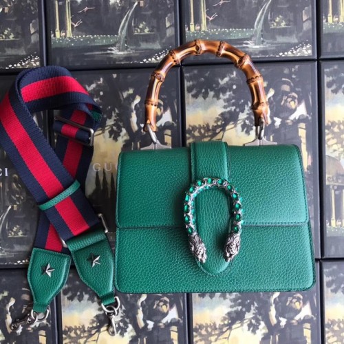 Geantă mică Gucci Dionysus cu mâner superior 523367 verde