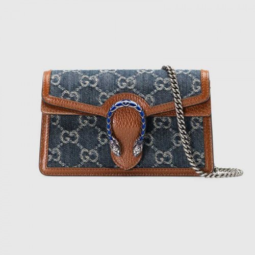Geantă Gucci Dionysus super mini 476432 Albastru închis