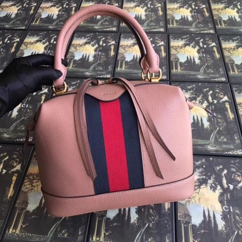 Geantă tote Gucci GG din piele de vițel de calitate superioară 523433 roz