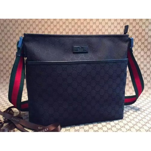 Genți Messenger Gucci GG Canvas Medium 189751 Negre