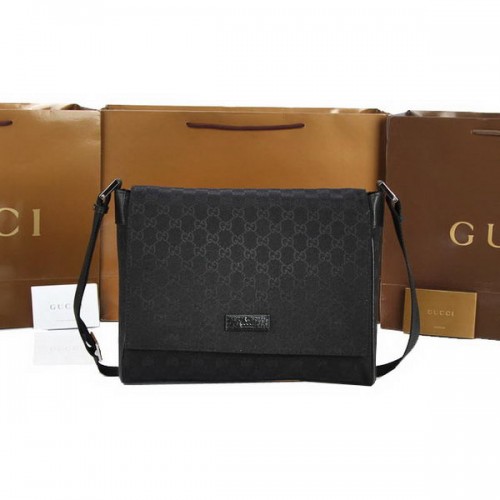 Geantă mică de pânză Gucci GG 146236 Neagră