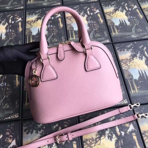 Geantă tote din piele Gucci GG 449661 roz