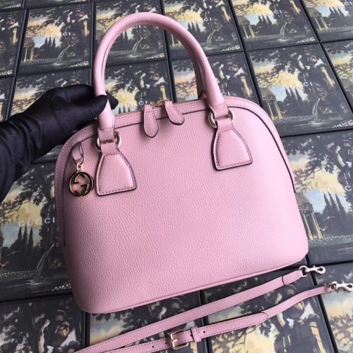 Geantă tote din piele Gucci GG 449662 roz