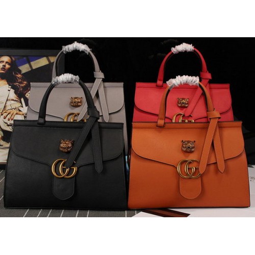 Geantă tote din piele Gucci GG Marmont 409155