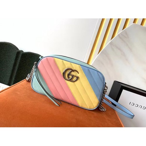 Geantă de umăr Gucci GG Marmont Matelasse 447632 Multicoloră