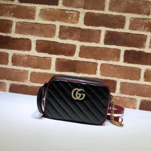 Geantă mini Gucci GG Marmont Matelasse 448065 neagră