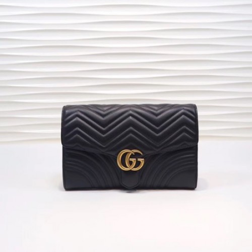 Geantă de mână Gucci GG Marmont 498079 neagră