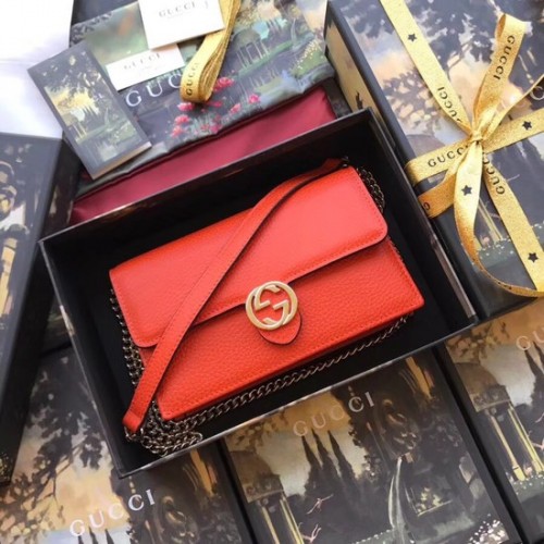 Geantă crossbody Gucci GG Marmont 510314 portocalie