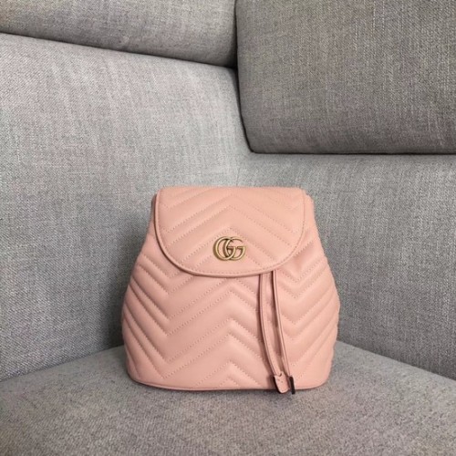Rucsac Gucci GG Marmont matelasse 528129 Roz