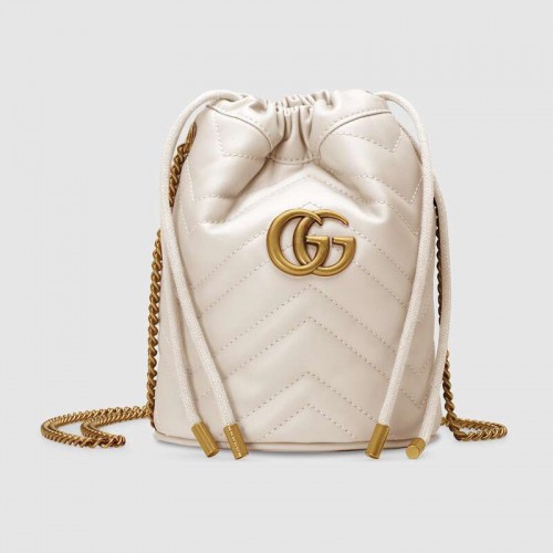 Geantă mică Gucci GG Marmont 575163 Albă