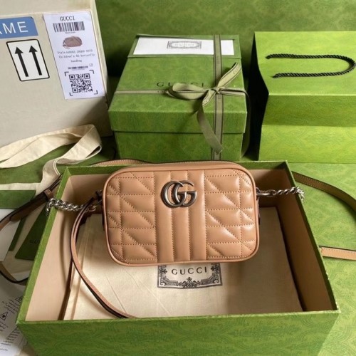 Geantă de umăr mini Gucci GG Marmont 634936 Bej roz