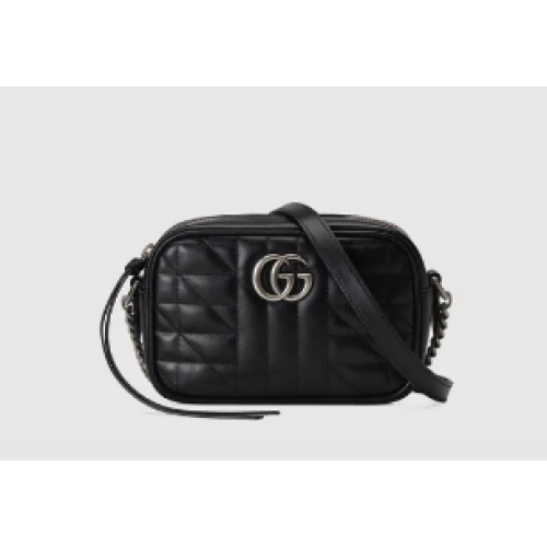Geantă de umăr mini Gucci GG Marmont 634936 neagră