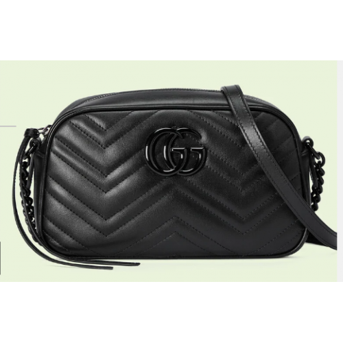 Geantă de umăr mică Gucci GG Marmont 447632 neagră