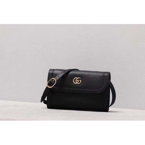 Geantă de umăr mică Gucci GG Marmont 497984 neagră