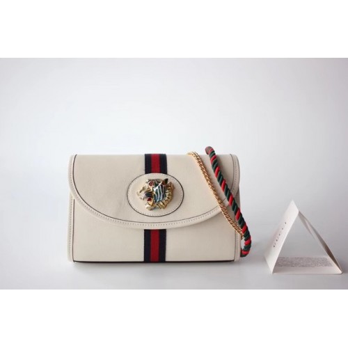 Geantă de umăr mică Gucci GG Marmont 570145 albă