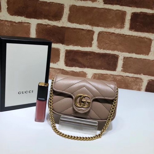 Geantă de mână Gucci GG Marmont Super Clutch 575161 Nude
