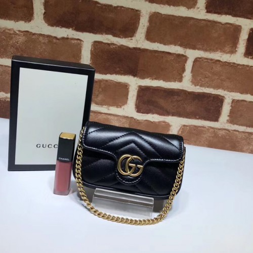Geantă de mână Gucci GG Marmont Super Clutch 575161 neagră
