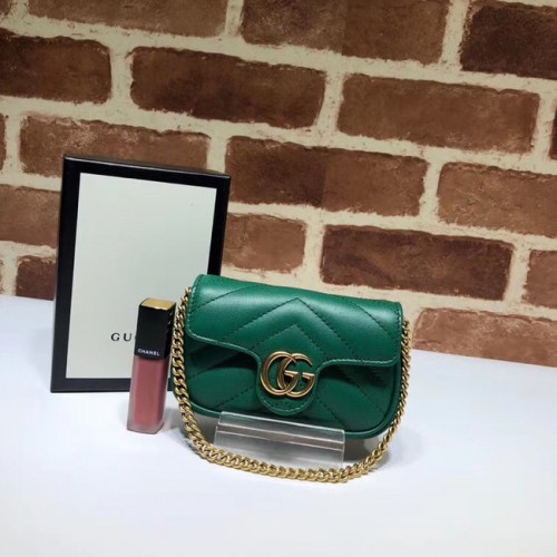 Geantă de mână Gucci GG Marmont Super Clutch 575161 verde