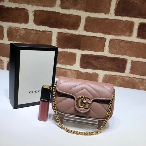 Geantă de mână Gucci GG Marmont Super Clutch 575161 roz